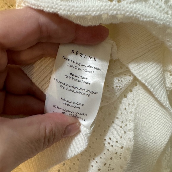 NWT Sezane Soline in White - Picture 4 of 5